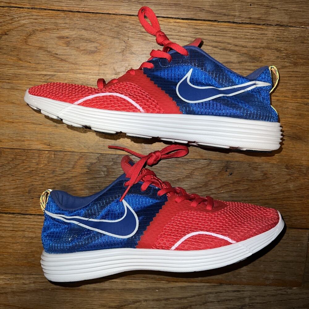 Nike Lunar Montreal Red/Blue Women Size 9.5/Men 8 MTRL+ run.train.lunarlon